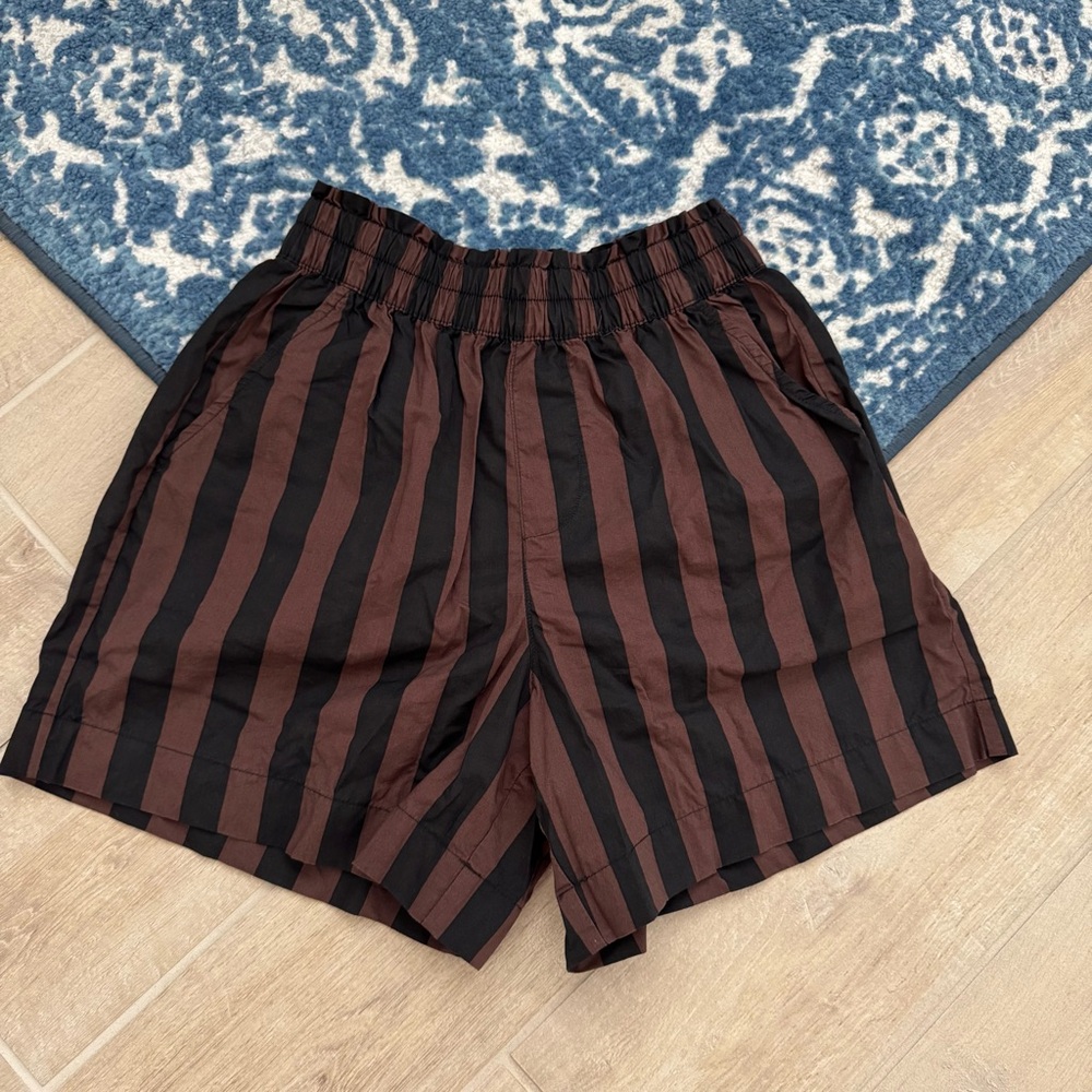 NEW! Aerie Striped Brown and Black Shorts size XS